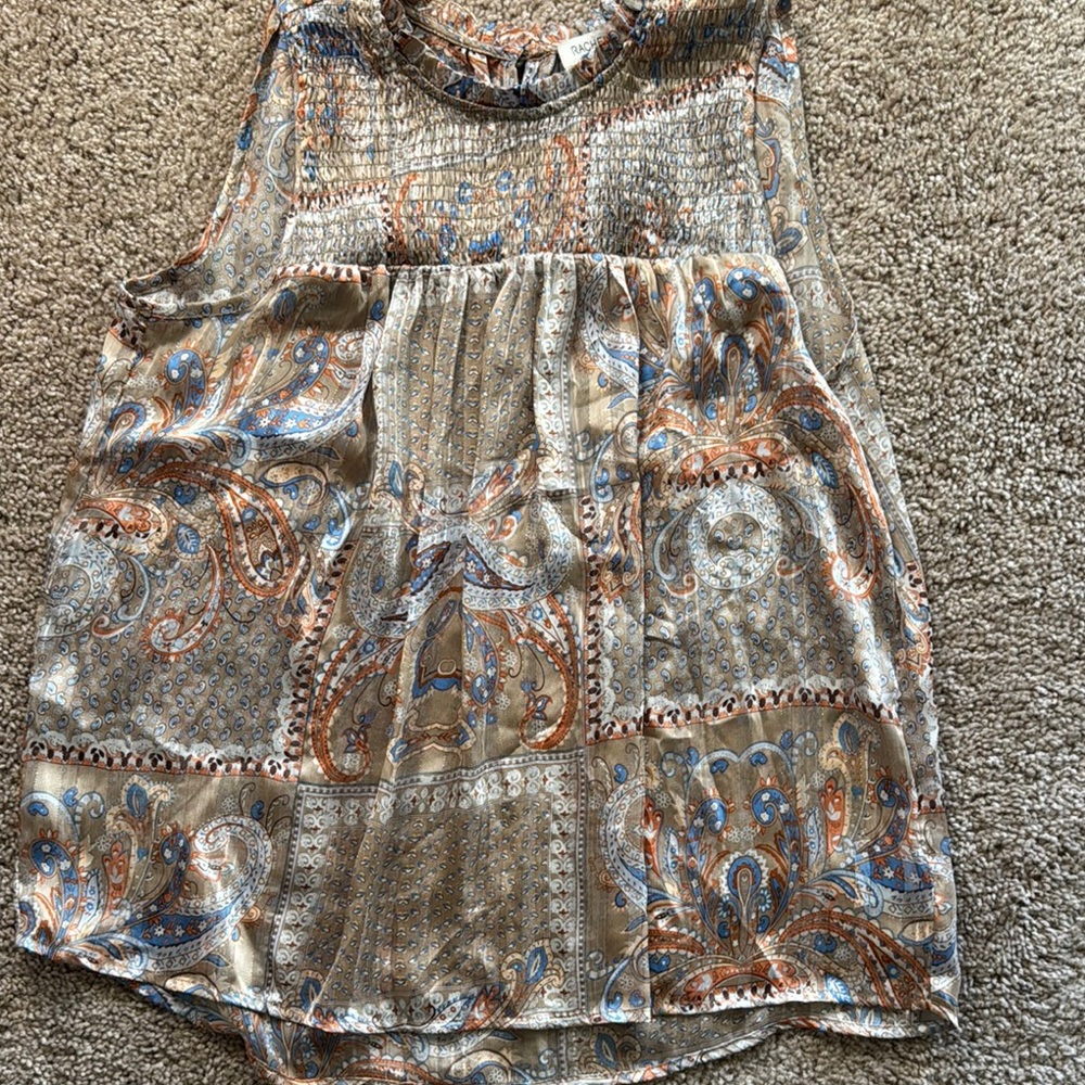 Rachel Zoe Multicolored Sleeveless Relaxed Blouse
